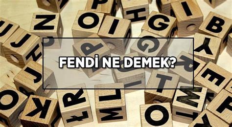 fendi ne demek tdk|TDK .